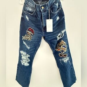 Zara Trafaluc sequence patches Jeans